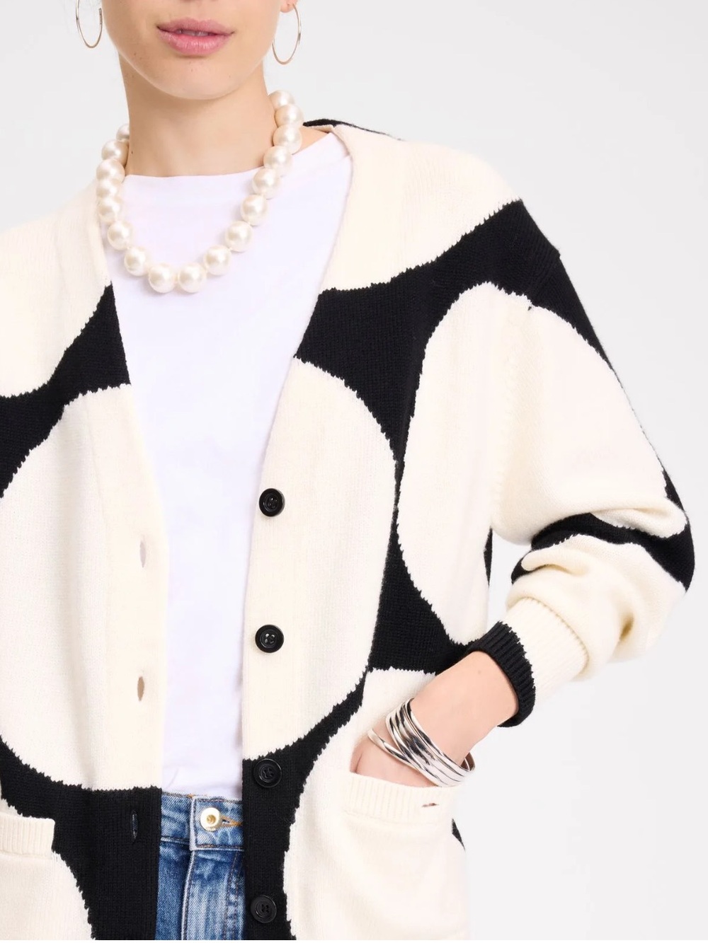 Kate Spade Breezy Dot Wool Cardigan
